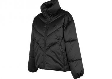 4F Κοντό Γυναικείο Puffer Μπουφάν για Χειμώνα Μαύρο H4Z22-KUDP019-20S - 4f - 