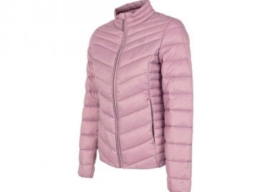 4F Κοντό Γυναικείο Puffer Μπουφάν για Χειμώνα Ροζ H4Z22-KUDP002-52S - 4f - 