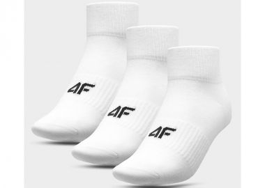 4F M204 4FAW23USOCM204-10S Αθλητικές Κάλτσες Λευκές 3 Ζεύγη - 4f - 