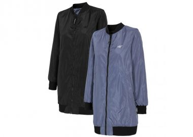 4F Μακρύ Γυναικείο Bomber Jacket Γκρι H4L21-KUDC003-25S - 4f - 