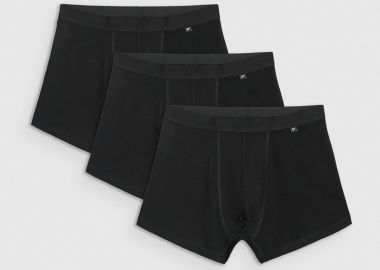 4F MEN'S BOXER UNDERWEAR 3-PACK ΜΑΥΡΟ - 4F - 