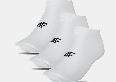 4F MEN'S CASUAL ANKLE SOCKS (3-PACK) ΑΣΠΡΟ - 4F - 