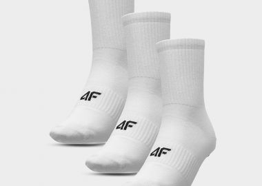 4F MEN'S CASUAL CREW SOCKS (3-PACK) ΑΣΠΡΟ - 4F - 