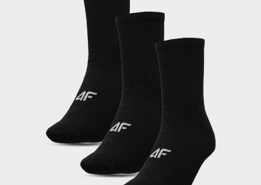4F MEN'S CASUAL CREW SOCKS (3-PACK) ΜΑΥΡΟ - 4F - 
