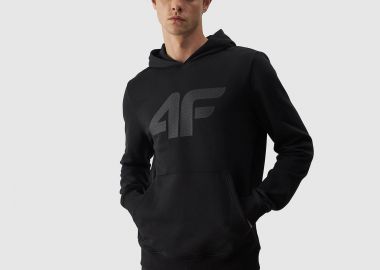 4F MEN'S PULLOVER HOODIE ΜΑΥΡΟ - 4F - 