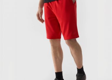 4F MEN'S SWEAT SHORTS ΚΟΚΚΙΝΟ - 4F - 