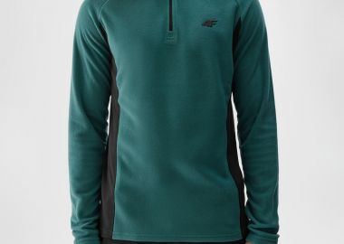 4F MEN'S THERMA FLEECE HALF-ZIP TOP ΠΡΑΣΙΝΟ - 4F - 