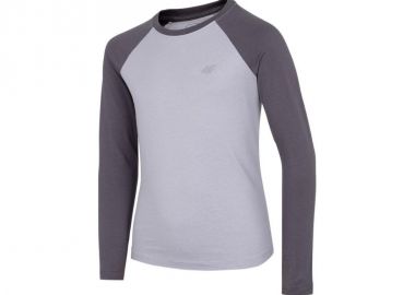 4F Παιδική Χειμερινή Μπλούζα Μακρυμάνικη Γκρι HJZ22-JTSDL001-23S - 4f - 