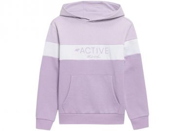 4F Παιδικό Φούτερ με Κουκούλα και Τσέπες Μωβ HJL22-JBLD002-51S - 4f - 