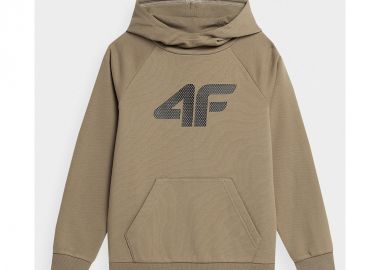 4F Παιδικό Φούτερ με Κουκούλα και Τσέπες Μπεζ 4FJSS23TSWSM220-83S - 4f - 
