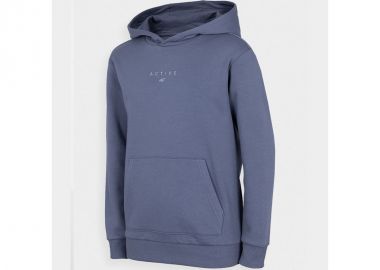 4F Παιδικό Φούτερ με Κουκούλα και Τσέπες Μπλε HJZ22-JBLD003-32S - 4f - 