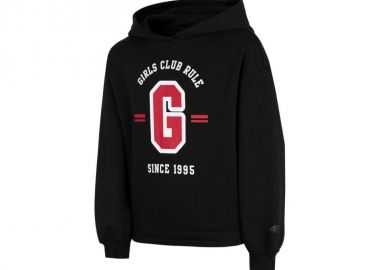 4F Παιδικό Φούτερ με Κουκούλα Μαύρο HJZ22-JBLD004-20S - 4f - 