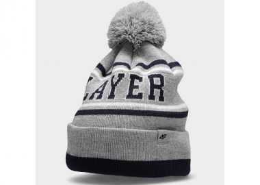 4F Παιδικό Σκουφάκι Πλεκτό Γκρι HJZ22-JCAM005-27M - 4f - 