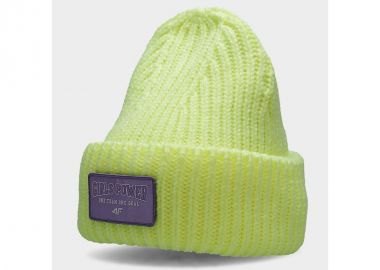 4F Παιδικό Σκουφάκι Πλεκτό Κίτρινο HJZ22-JCAD004-72N - 4f - 