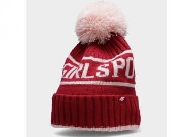 4F Παιδικό Σκουφάκι Πλεκτό Κόκκινο HJZ22-JCAD005-62S - 4f - 