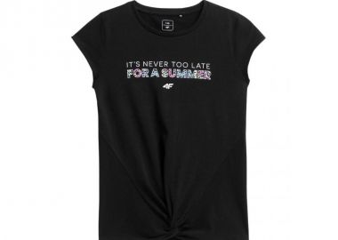 4F Παιδικό T-shirt Μαύρο HJL22-JTSD010-20S - 4f - 