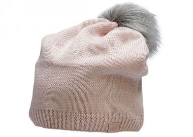 4F Pom Pom Beanie Ανδρικός Σκούφος Πλεκτός σε Ροζ χρώμα H4Z22-CAD009-56S - 4f - 