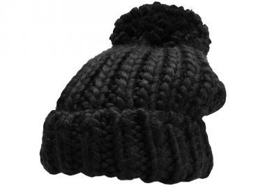 4F Pom Pom Beanie Γυναικείος Σκούφος Πλεκτός σε Μαύρο χρώμα H4Z22-CAD013-20S - 4f - 
