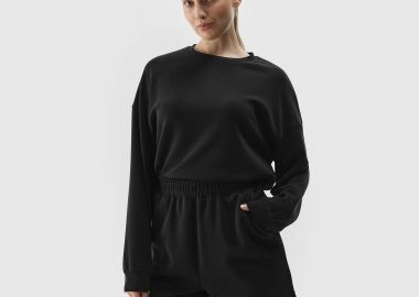 4F WOMEN'S MODAL SWEAT SHORTS ΜΑΥΡΟ - 4F - 