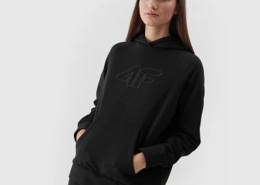 4F WOMEN'S PULLOVER HOODIE ΜΑΥΡΟ - 4F - 