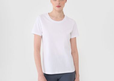 4F WOMEN'S REGULAR PLAIN T-SHIRT ΑΣΠΡΟ - 4F - 
