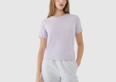 4F WOMEN'S REGULAR PLAIN T-SHIRT ΜΩΒ - 4F - 