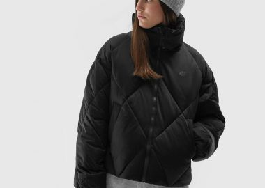 4F WOMEN'S SYNTHETIC-FILL DOWN JACKET ΜΑΥΡΟ - 4F - 