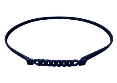 60s colorblock μεταλλική ελαστική ζώνη μπλε - PerfectDress.gr - 