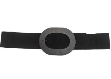 60s ελαστική ζώνη suede Τon sur Τon black - PerfectDress.gr - 