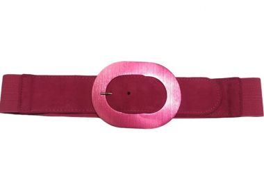 60s ελαστική ζώνη suede Τon sur Τon magenta - PerfectDress.gr - 