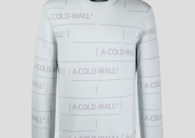 A-COLD-WALL* Ανδρικό Γκρι Chain Jacquard Knit Jumper - A-COLD-WALL* - 