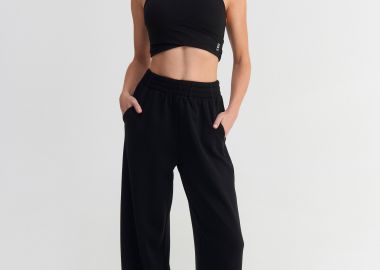 a-feel Παντελόνι φόρμας wide leg με ελαστική μέση - 5206179066617 -  - 