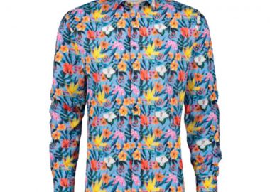 A FISH NAMED FRED Ανδρικό Πουκάμισο Shirt floral blue - ΑΝΟΙΧΤΟ ΜΠΛΕ-22.02.025-LIGHT BLUE - A FISH NAMED FRED - 
