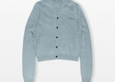 ACNE STUDIOS Ανδρικό Γκρι Cashmere Cardigan - ACNE STUDIOS - 