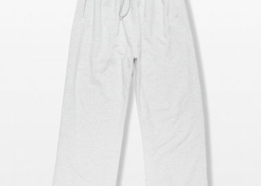 ACNE STUDIOS Ανδρικό Γκρι Fleece Logo Sweatpants - ACNE STUDIOS - 