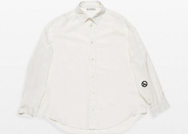 ACNE STUDIOS Ανδρικό Λευκό Button Up - Shirt - ACNE STUDIOS - 