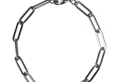 AD Γυναικείο βραχιόλι αλυσίδα συνδετήρας ατσάλι λεπτή - Alice's Dreams - 