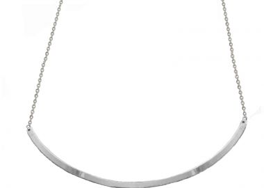 AD Unisex ατσάλινο κολιέ λαιμαριά μπάρα πλακέ σε αλυσίδα Γυναικείο - JT - 