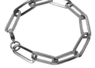 AD Unisex βραχιόλι αλυσίδα συνδετήρας ατσάλι παχύ Ανδρικό - Alice's Dreams - 