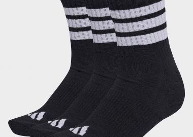 ADIDAS 3-STRIPES CUSHIONED MID CUT SOCKS 3 PAIR PACK ΜΑΥΡΟ - ADIDAS PERFORMANCE - 
