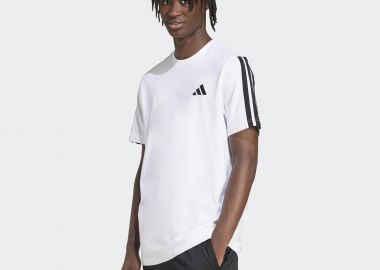 ADIDAS 3-STRIPES T-SHIRT ΑΣΠΡΟ - ADIDAS PERFORMANCE - 