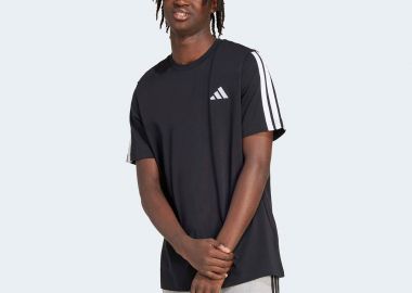 ADIDAS 3-STRIPES T-SHIRT ΜΑΥΡΟ - ADIDAS PERFORMANCE - 