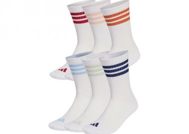 Adidas 3Stripes Essentials Cushioned Crew 6 Pack Socks White KE5493 - adidas performance - 