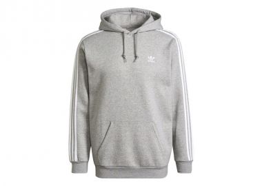 Adidas Adicolor Classics 3-Stripes Ανδρικό Φούτερ με Κουκούλα και Τσέπες Fleece Heather Grey H06675 - adidas performance - 