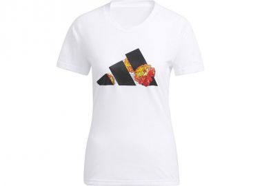 Adidas AERODRY Γυναικείο Αθλητικό T-shirt Floral Λευκό HA6659 - adidas performance - 
