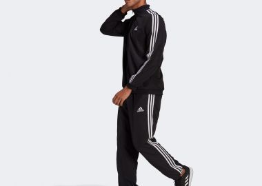 ADIDAS AEROREADY ESSENTIALS REGULAR-FIT 3-STRIPES TRACK SUIT ΜΑΥΡΟ - ADIDAS PERFORMANCE - 