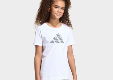 ADIDAS ANIMAL PRINT GRAPHIC T-SHIRT ΑΣΠΡΟ - ADIDAS PERFORMANCE - 