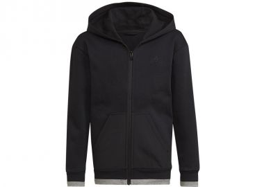 Adidas Αθλητική Παιδική Ζακέτα Φούτερ Fleece με Κουκούλα Μαύρη All SZN HN6182 - adidas performance - 
