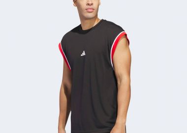 ADIDAS BASKETBALL ALL-WORLD SLEEVELESS TANK TOP ΜΑΥΡΟ - ADIDAS PERFORMANCE - 