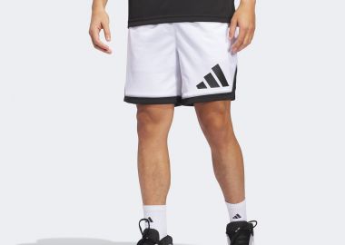 ADIDAS BASKETBALL BADGE OF SPORTS SHORTS ΑΣΠΡΟ - ADIDAS PERFORMANCE - 